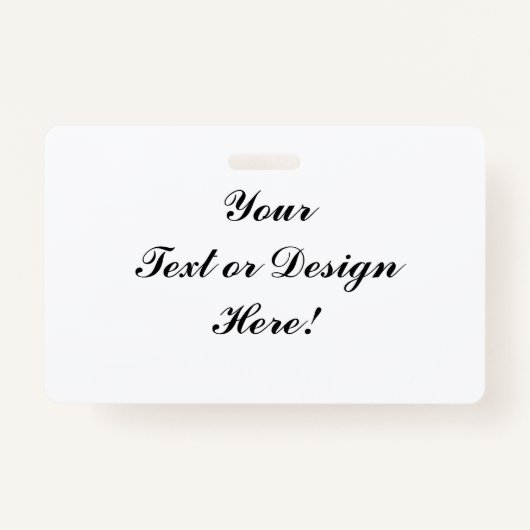 カスタマイズ可能なバッジ – テキストまたはデザインの追加 バッジ (正面)