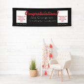 カスタマイズ可能なバナーおめでとうを2枚追加 横断幕 (インサイチュ)