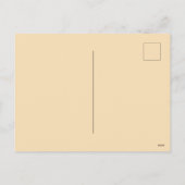 カスタマイズ可能なバナーを持ったかわいいサンタ シーズンポストカード (裏面)