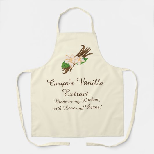 カスタマイズ可能なバニラエキス エプロン (正面)