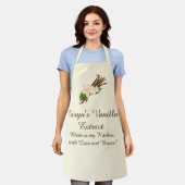 カスタマイズ可能なバニラエキス エプロン (着用した状態)