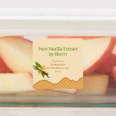 カスタマイズ可能なバニラオーキッド、バニラエキス ラベル (貼付)