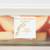 カスタマイズ可能なバニラオーキッド、バニラエキス ラベル (貼付)