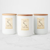 カスタマイズ可能なバニラ砂糖食品ラベル フードラベル (ボトル)