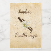 カスタマイズ可能なバニラ砂糖食品ラベル フードラベル (シングルラベル)