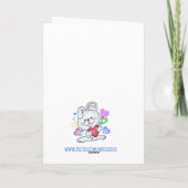 カスタマイズ可能なバニーバレンタインカード シーズンカード (裏面)