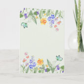 カスタマイズ可能なバニー耳マルチーズ復活祭 カード (裏面)