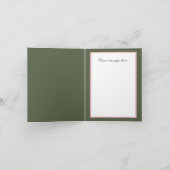 カスタマイズ可能なバラ付き可愛いクロス カード (内部)