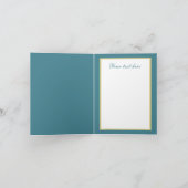 カスタマイズ可能なバラ付き可愛いクロス カード (内部)