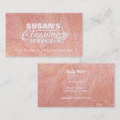 カスタマイズ可能なバラ金ゴールドクリーニング名刺 名刺 (正面/裏面)