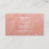 カスタマイズ可能なバラ金ゴールドクリーニング名刺 名刺 (裏面)