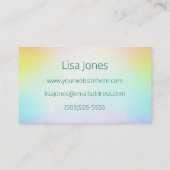 カスタマイズ可能なバルーンツイスター名刺 名刺 (裏面)