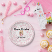 カスタマイズ可能なバレリーナ誕生日7インチ紙プレート ペーパープレート (パーティー)