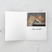 カスタマイズ可能なバレンタインねこ シーズンカード (内部)