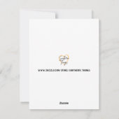 カスタマイズ可能なバレンタインのカードフラットカード シーズンカード (裏面)