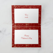 カスタマイズ可能なバレンタインのフレームカード シーズンカード (内部)