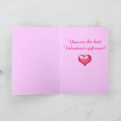 カスタマイズ可能なバレンタインの誕生日の名前 シーズンカード (内部)