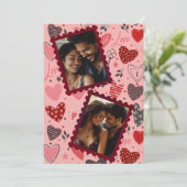 カスタマイズ可能なバレンタインカード – ロマンチックなフレーズ シーズンカード (スタンド正面)