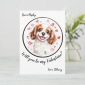 カスタマイズ可能なバレンタインデーのカードカバリエ シーズンカード (スタンド正面)