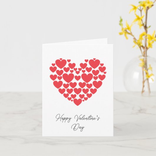 カスタマイズ可能なバレンタインデーのカード、文字内 カード (黄色い花)