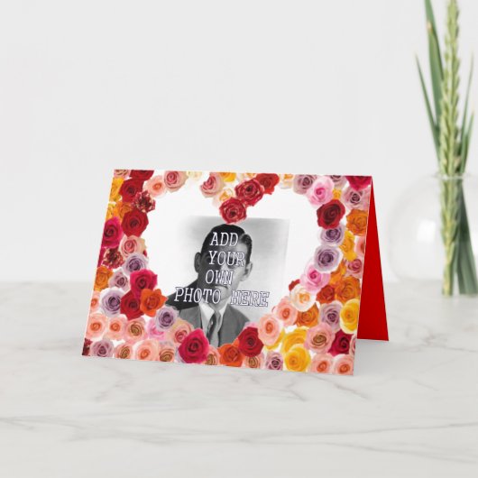 カスタマイズ可能なバレンタインデーのグリーティングカード – ギフト シーズンカード (正面)