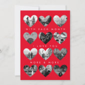 カスタマイズ可能なバレンタインデーのフラットカード シーズンカード (正面)