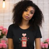 カスタマイズ可能なバレンタインデーを埋める愛のレトロTシャツ Tシャツ