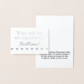 カスタマイズ可能なバレンタインデーカード 箔カード (ディスプレー)