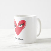 カスタマイズ可能なバレンタインデーコーヒーマグ コーヒーマグカップ (正面右)