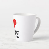 カスタマイズ可能なバレンタインデー私の愛のハート カフェラテマグ (右アングル)