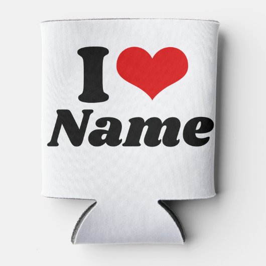 カスタマイズ可能なバレンタインデー私の愛のハート 缶クーラー (正面)