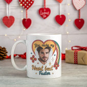 カスタマイズ可能なバレンタインレトロハートビートカスタム、 コーヒーマグカップ