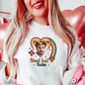 カスタマイズ可能なバレンタインレトロハートビートカスタム、 Tシャツ