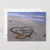 カスタマイズ可能なバレンタイン シーズンポストカード (正面/裏面)