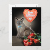 カスタマイズ可能なバレンタイン シーズンポストカード (正面/裏面)