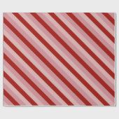 カスタマイズ可能なバレンタストライプイン ラッピングペーパー (フラット)