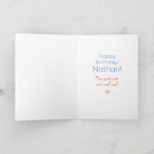 カスタマイズ可能なバンジョー猫誕生日カード カード (内部)