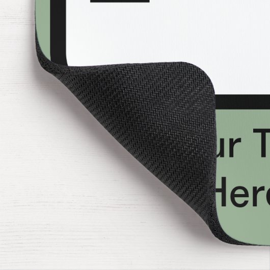 カスタマイズ可能なバーダー/バードウォッチャーのロゴ マウスパッド (コーナー)