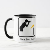 カスタマイズ可能なバーダー/バードウォッチャーのロゴ マグカップ (左)