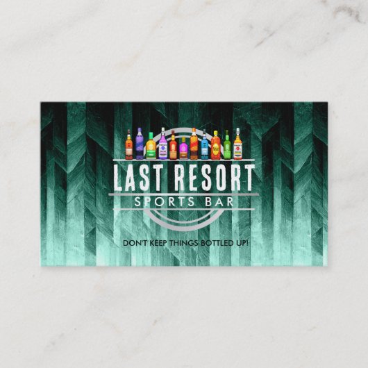 カスタマイズ可能なバー名刺 名刺 (正面)