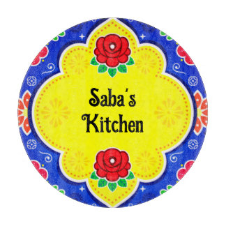 カスタマイズ可能なパキスタントラックアートガラス切りボーア カッティングボード