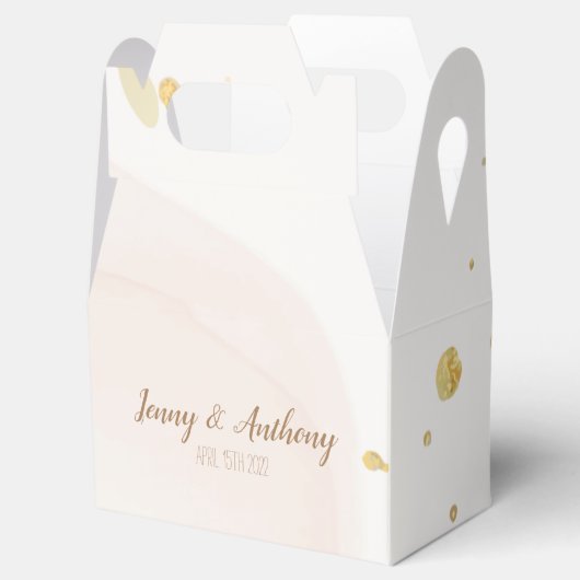 カスタマイズ可能なパステルウォーターカラー フェイバーボックス (オープン)