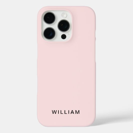 カスタマイズ可能なパステルピンクのiPhoneケース Case-Mate iPhoneケース (裏面)