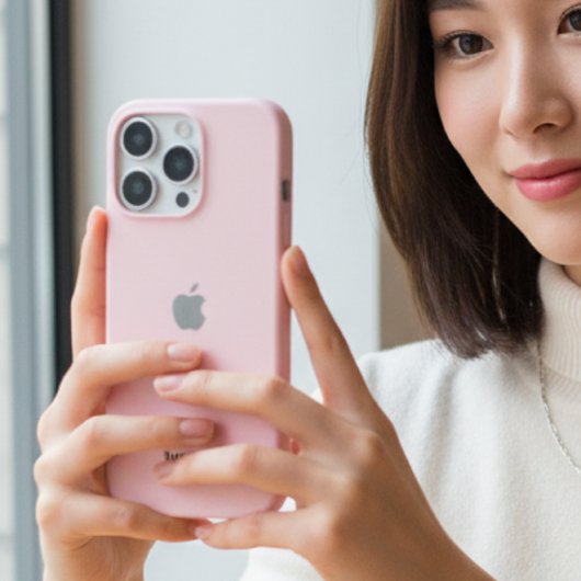 カスタマイズ可能なパステルピンクのiPhoneケース Case-Mate iPhoneケース