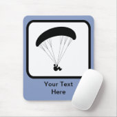 カスタマイズ可能なパラグライダーのロゴ マウスパッド (マウス)