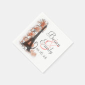 カスタマイズ可能なパリエッフェルタワー紙ナプキン スタンダードカクテルナプキン (角)