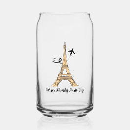 カスタマイズ可能なパリトリップシックエッフェルタワー ガラス缶