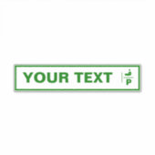 カスタマイズ可能なパレスチナ車の登録プレート。 シール (正面)