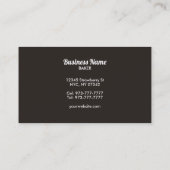 カスタマイズ可能なパンの名刺 名刺 (裏面)