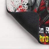 カスタマイズ可能なパンクガールギタリストアート感動的 マウスパッド (コーナー)